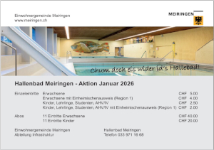 Hallenbadaktion Januar 2026